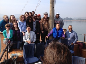 The whole gang on the Sea of Galilee!